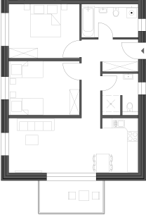 Grundriss Wohnung 8