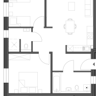 Grundriss Wohnung 4