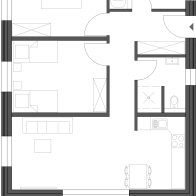 Grundriss Wohnung 8